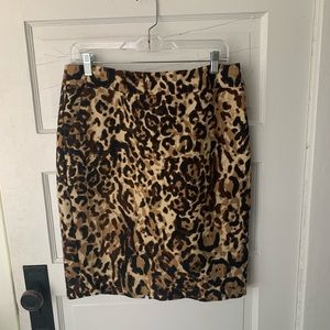 Merona Leopard Print Pencil Skirt